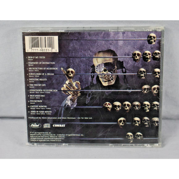 Megadeth CD Countdown To Extinction 1992 Thrash Metal Album Capitol Combat - Picture 3 of 3
